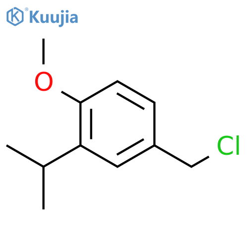 Benzene, 4-(chloromethyl)-1-methoxy-2-(1-methylethyl)- structure