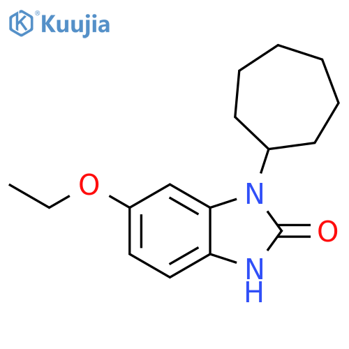 2H-Benzimidazol-2-one, 1-cycloheptyl-6-ethoxy-1,3-dihydro- structure