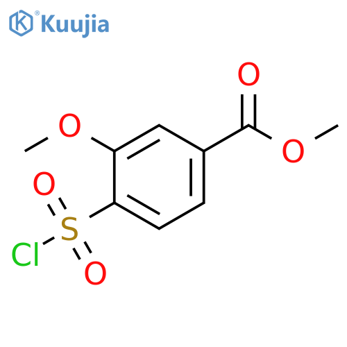methyl 4-(chlorosulfonyl)-3-methoxybenzoate structure