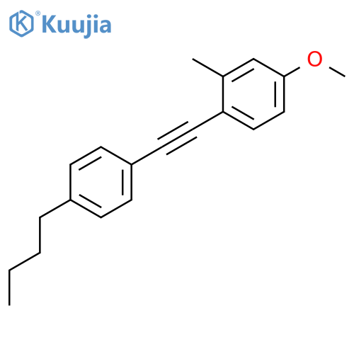Benzene, 1-[(4-butylphenyl)ethynyl]-4-methoxy-2-methyl- structure