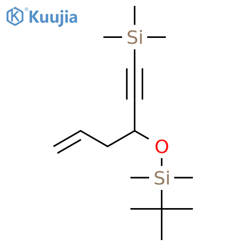 Silane, [3-[[(1,1-dimethylethyl)dimethylsilyl]oxy]-5-hexen-1-ynyl]trimethyl- structure