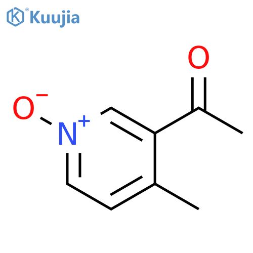 Ethanone,1-(4-methyl-1-oxido-3-pyridinyl)- structure