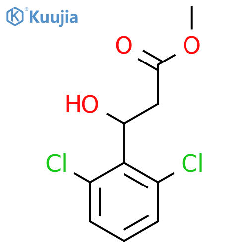 methyl 3-(2,6-dichlorophenyl)-3-hydroxypropanoate structure