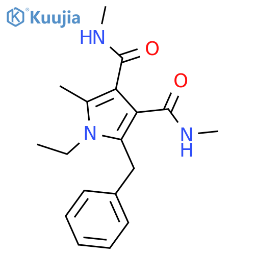 1H-Pyrrole-3,4-dicarboxamide,1-ethyl-N3,N4,2-trimethyl-5-(phenylmethyl)- structure
