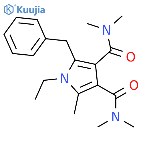 1H-Pyrrole-3,4-dicarboxamide,1-ethyl-N3,N3,N4,N4,2-pentamethyl-5-(phenylmethyl)- structure