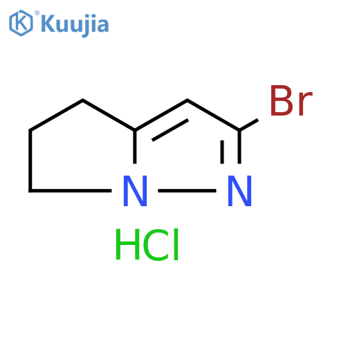 2-bromo-5,6-dihydro-4H-pyrrolo[1,2-b]pyrazole;hydrochloride structure