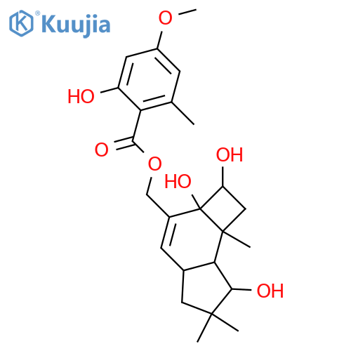 7-Protoilludene-1,5,6,14-tetrol; (1α,5β,6α)-form, 14-O-(2-Hydroxy-4-methoxy-6-methylbenzoyl) structure