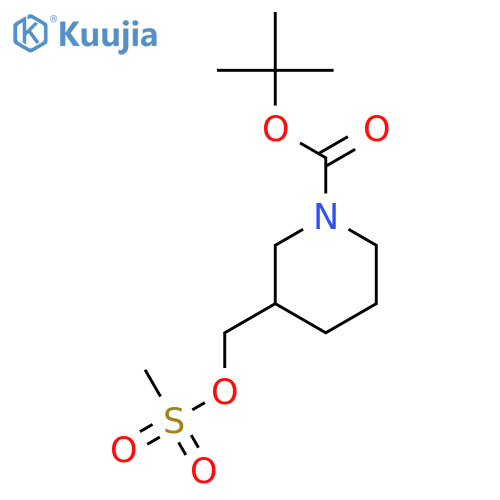 1-Boc-3-Methanesulfonyloxymethyl-piperidine structure