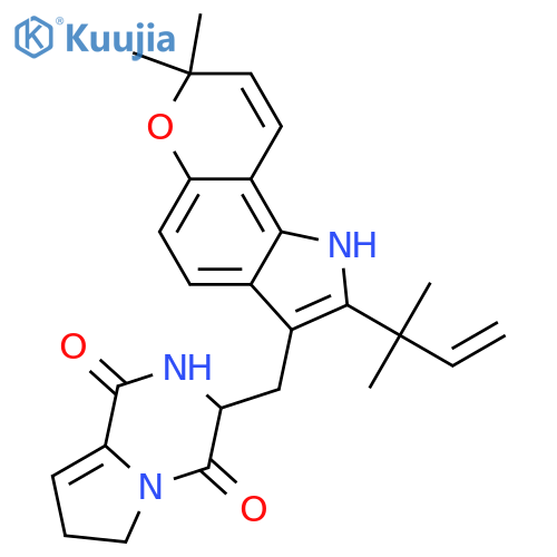 Notoamide E; 16,17-Didehydro structure