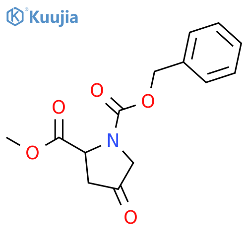 (S)-1-Benzyl 2-methyl 4-oxopyrrolidine-1,2-dicarboxylate structure
