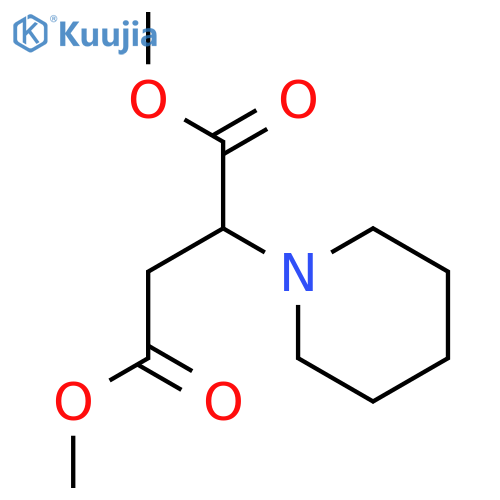 Butanedioic acid,2-(1-piperidinyl)-, 1,4-dimethyl ester structure