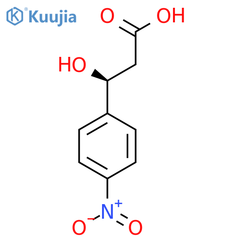(3S)-3-hydroxy-3-(4-nitrophenyl)propanoic acid structure