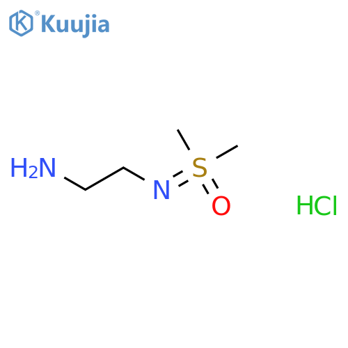 2-[[dimethyl(oxo)-λ?-sulfanylidene]amino]ethanamine;hydrochloride structure