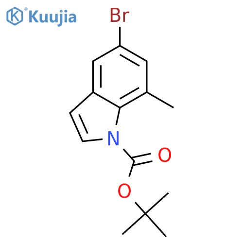 N-Boc-5-bromo-7-methyl-indole structure