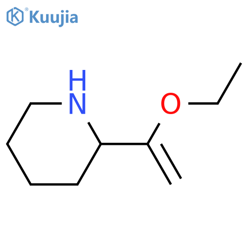 Piperidine, 2-(1-ethoxyethenyl)- structure