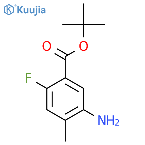 Tert-butyl 5-amino-2-fluoro-4-methylbenzoate structure