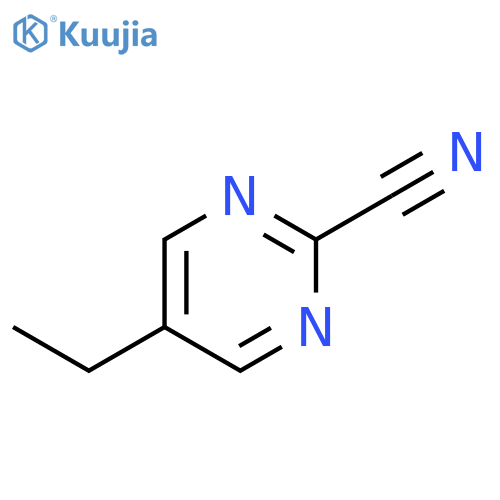 5-ethylpyrimidine-2-carbonitrile structure