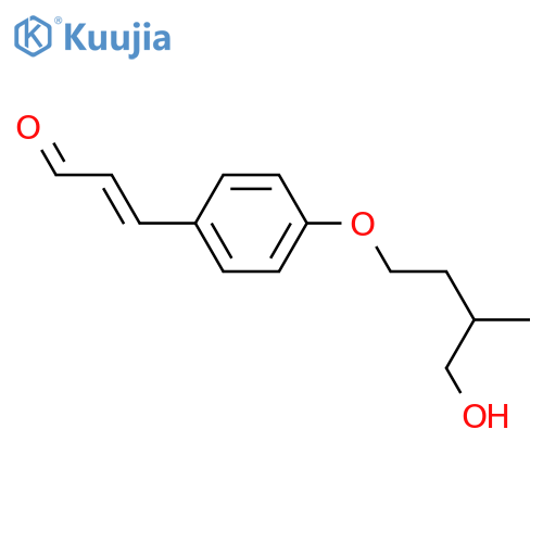 3-(4-Hydroxyphenyl)-2-propenal; (E)-form, 4'-O-(4-Hydroxy-3R-methylbutyl) structure