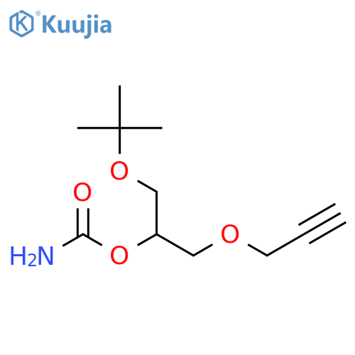 2-Propanol,1-(1,1-dimethylethoxy)-3-(2-propyn-1-yloxy)-, 2-carbamate structure