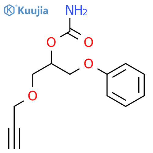 2-Propanol,1-phenoxy-3-(2-propyn-1-yloxy)-, 2-carbamate structure