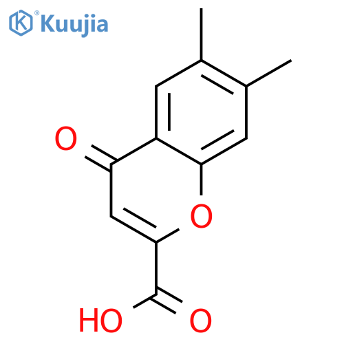 6,7-dimethyl-4-oxo-4H-chromene-2-carboxylic Acid structure