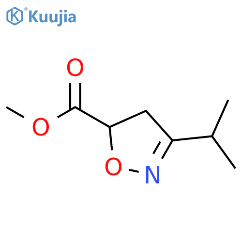 5-Isoxazolecarboxylicacid,4,5-dihydro-3-(1-methylethyl)-,methylester(9CI) structure