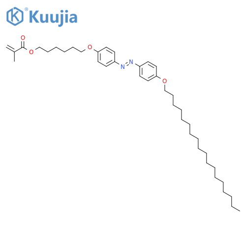 2-Propenoic acid, 2-methyl-, 6-[4-[(1E)-2-[4-(octadecyloxy)phenyl]diazenyl]phenoxy]hexyl ester structure