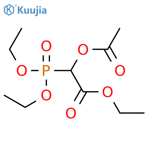 ethyl 2-(acetyloxy)-2-(diethoxyphosphoryl)acetate structure