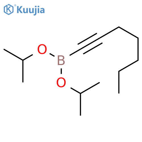 Boronic acid, 1-heptynyl-, bis(1-methylethyl) ester structure