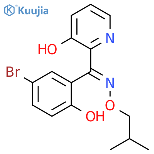 Methanone, (5-bromo-2-hydroxyphenyl)(3-hydroxy-2-pyridinyl)-, O-(2-methylpropyl)oxime, (1E)- structure