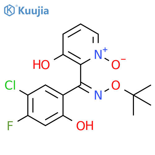 Methanone,(5-chloro-4-fluoro-2-hydroxyphenyl)(3-hydroxy-1-oxido-2-pyridinyl)-,O-(1,1-dimethylethyl)oxime, (Z)- structure