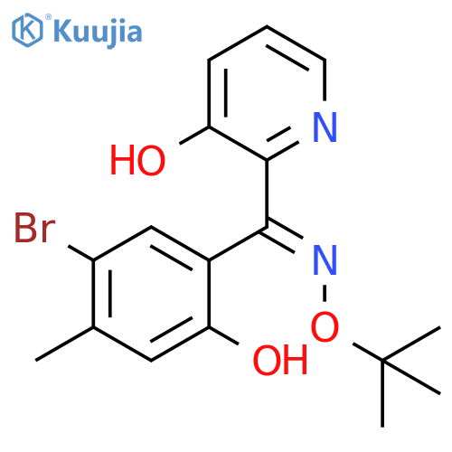 Methanone, (5-bromo-2-hydroxy-4-methylphenyl)(3-hydroxy-2-pyridinyl)-, O-(1,1-dimethylethyl)oxime, (1E)- structure