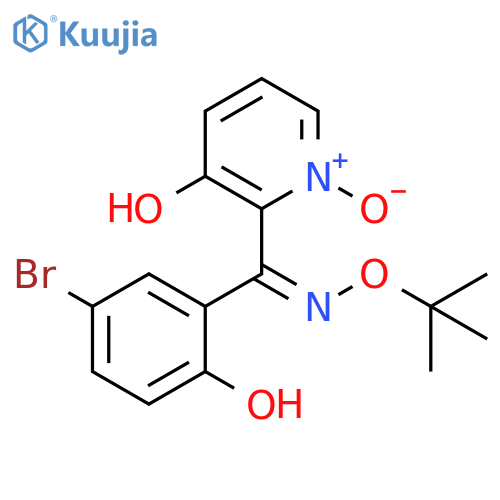 Methanone, (5-bromo-2-hydroxyphenyl)(3-hydroxy-1-oxido-2-pyridinyl)-, O-(1,1-dimethylethyl)oxime, (1Z)- structure