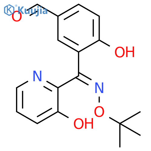 Benzaldehyde, 3-[[(1,1-dimethylethoxy)imino](3-hydroxy-2-pyridinyl)methyl]-4-hydroxy-, (Z)- (9CI) structure