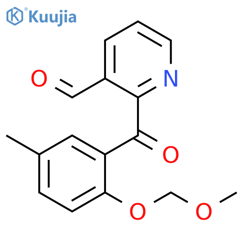 3-Pyridinecarboxaldehyde, 2-[2-(methoxymethoxy)-5-methylbenzoyl]- structure