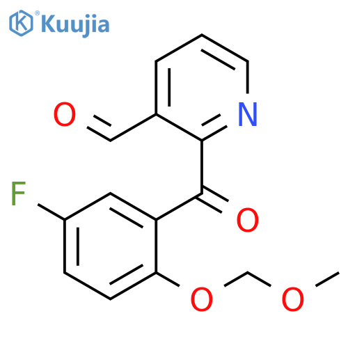 3-Pyridinecarboxaldehyde, 2-[5-fluoro-2-(methoxymethoxy)benzoyl]- structure