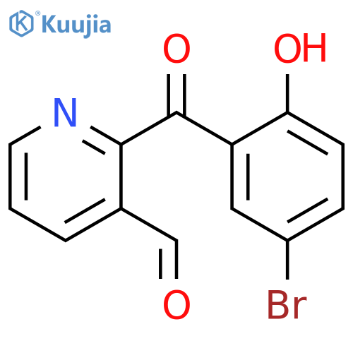 3-Pyridinecarboxaldehyde, 2-(5-bromo-2-hydroxybenzoyl)- structure