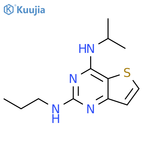 N4-isopropyl-N2-propyl-thieno[3,2-d]pyrimidine-2,4-diamine structure