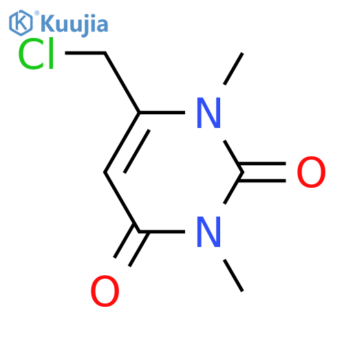 6-(chloromethyl)-1,3-dimethyl-1,2,3,4-tetrahydropyrimidine-2,4-dione structure