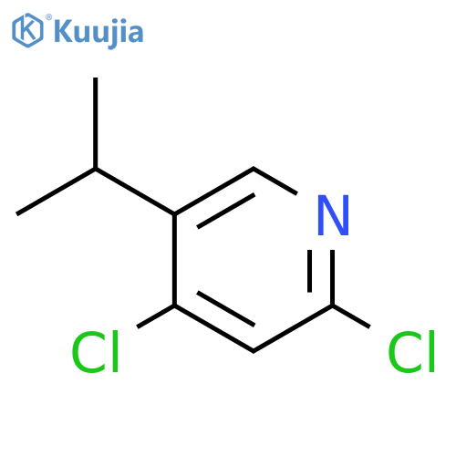 2,4-dichloro-5-(propan-2-yl)pyridine structure