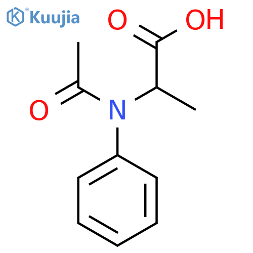 2-(N-phenylacetamido)propanoic acid structure