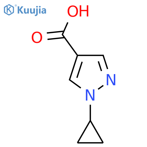 1-Cyclopropyl-1H-pyrazole-4-carboxylic acid structure