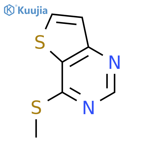 Thieno[3,2-d]pyrimidine, 4-(methylthio)- structure