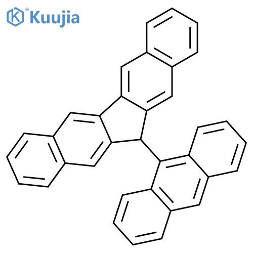 12H-Dibenzo[b,h]fluorene, 12-(9-anthracenyl)- structure