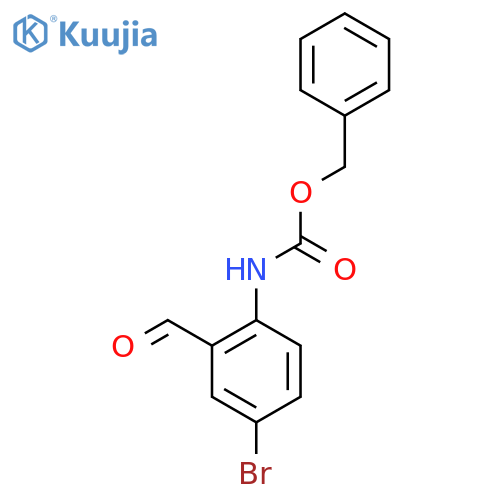 benzyl N-(4-bromo-2-formylphenyl)carbamate structure