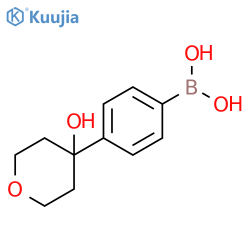 4-(4-Hydroxytetrahydropyran-4-yl)phenylboronic acid structure