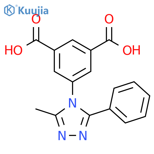 1,3-BENZENEDICARBOXYLIC ACID, 5-(3-METHYL-5-PHENYL-4H-1,2,4-TRIAZOL-4-YL)- structure