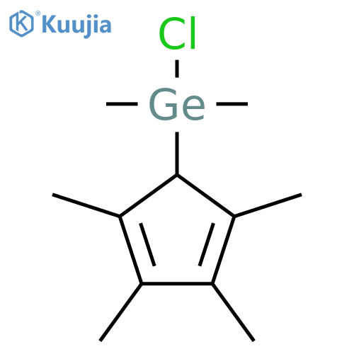 Germane, chlorodimethyl(2,3,4,5-tetramethyl-2,4-cyclopentadien-1-yl)- structure