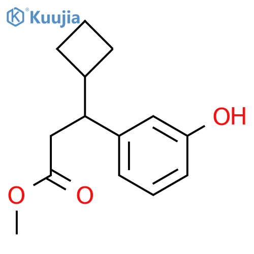Methyl 3-Cyclobutyl-3-(3-hydroxyphenyl)propanoate structure