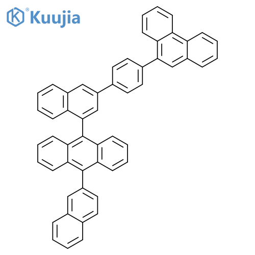 Anthracene, 9-(2-naphthalenyl)-10-[3-[4-(9-phenanthrenyl)phenyl]-1-naphthalenyl]- structure